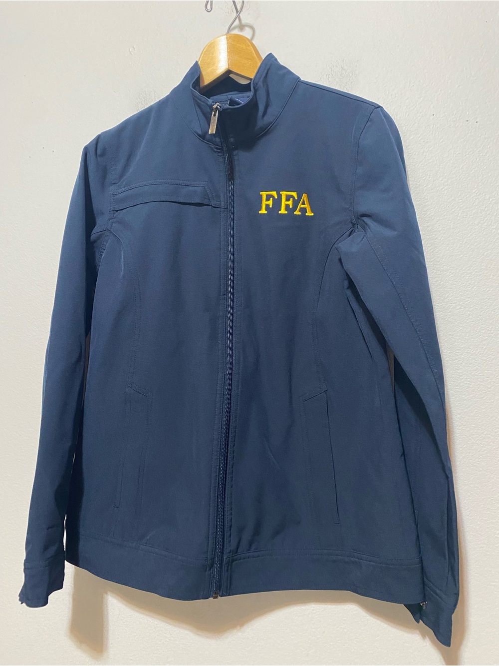 Charles River Women’s Small Soft Shell Jacket Navy Blue "FFA" Embroidered